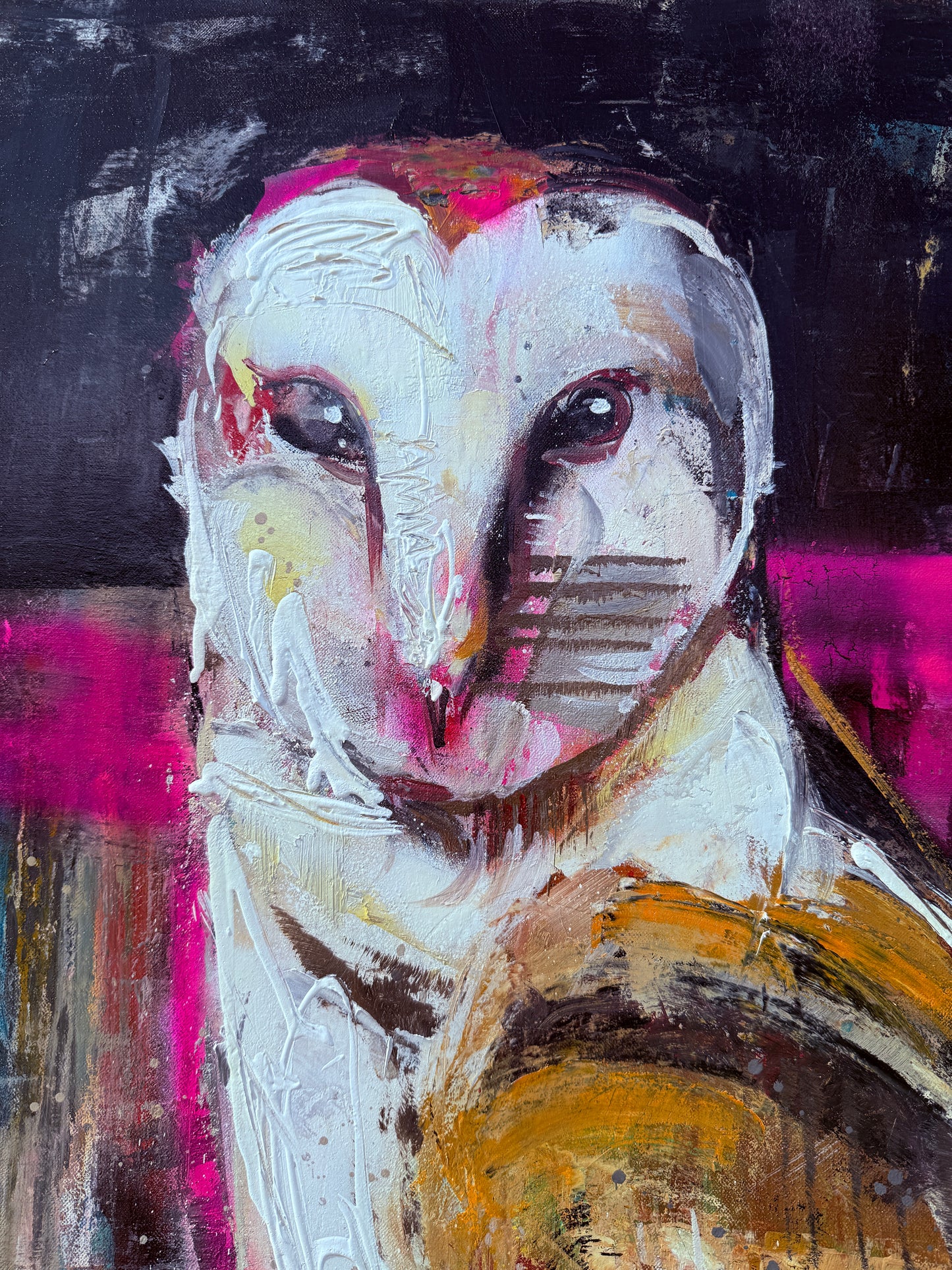 Title: "Dream Keeper"
Technique: Acrylic 
Size: 100x 80 cm
Year: 2025 acrílico