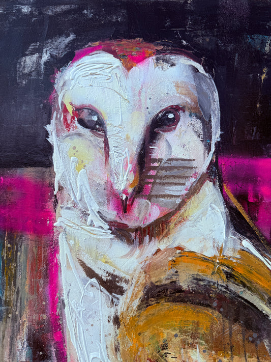 Title: "Dream Keeper"
Technique: Acrylic 
Size: 100x 80 cm
Year: 2025 acrílico